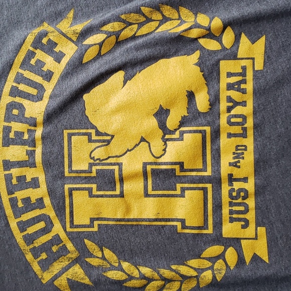 Harry Potter Hufflepuff Raglan Athletic T-shirt Size M - Picture 4 of 11
